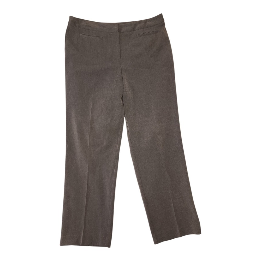 Liz Claiborne Audra Pants Womens Size 12 Petite Brown Business Career Office